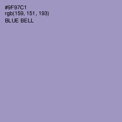 #9F97C1 - Blue Bell Color Image